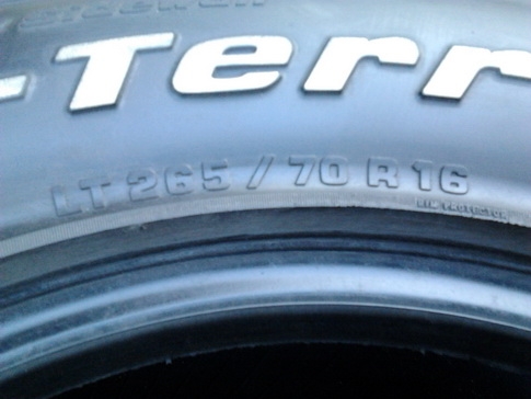 BF All USA. ขนาด265/70/16 ปี10 สภาพดี 1ชุด BF All USA. ขนาด265/70/16 ปี10 สภาพดี 1ชุด