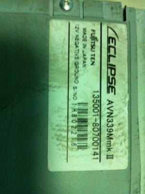ECLIPSE AVN339MmkII DVD MP3 SD/HC CD สภาพสวย มือ2 ญี่ปุ่น ECLIPSE AVN339MmkII DVD MP3 SD/HC CD สภาพสวย มือ2 ญี่ปุ่น