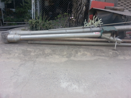 ขายท่อสแตนเลส 6นิ้ว ยาว10 ฟุต ท่อสวยคับ พร้อมแท่นวางมอเตอร์คับ