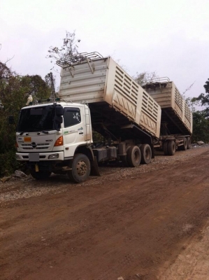 ขายรถสิบล้อ hino fm2P 380 แรง ปี 54 พ่วงแม่ลูก ดั้มสามมิตร รถสวยพร้อมใช้งาน