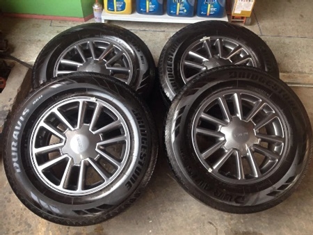 เเม็กเดิม Isuzu ขอบ16พร้อมยาง Bridgestone215/70/16 ปี13