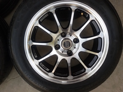 ขายล้อขอบ15 4รู 100 กว้าง6.5 พร้อมยาง 4 ล้อ