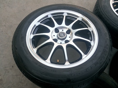 ขายล้อขอบ15 4รู 100 กว้าง6.5 พร้อมยาง 4 ล้อ