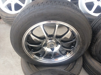 ขายล้อขอบ15 4รู 100 กว้าง6.5 พร้อมยาง 4 ล้อ