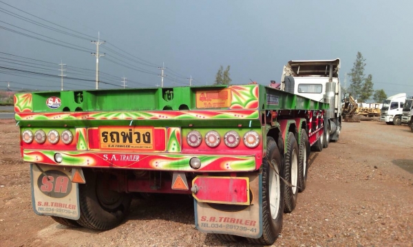 ขายหางพื้นเรียบ 3 เพลา สภาพสวย เล่มทะเบียนพร้อมโอน