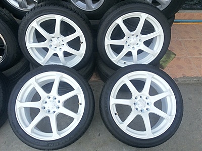 ขายล้อ JRD ขอบ17 4รู100/114 กว้าง7 พร้อมยาง 4 ล้อ