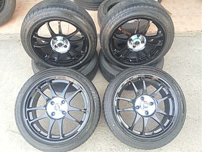 ขายล้อ ER30 ขอบ 16 4รู100 กว้าง7 พร้อมยาง 4 ล้อ