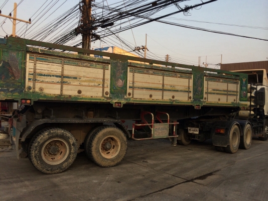 ขายสิบล้อหัวลากดั้มHINOMEGA FM2Pก๊าซNgv8ถังเครื่องฮุนได340แรว