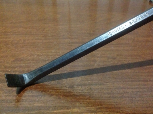 ขายเหล็กชะแลงงัด Vintage DAVIES ปากลึก 360 mm กว้าง 1/2" ยาว 13.5"