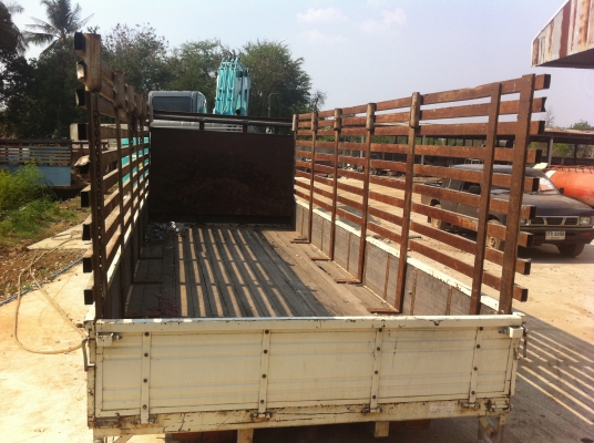 กระบะคาร์โก้ พร้อมโครงเหล็ก พร้อมใช้ สวยๆ ยกลงจาก Hino FD กว้าง 2.20 เมตร ยาว 6.00 เมตร ช่วงคัสซี 0.75 เมตร