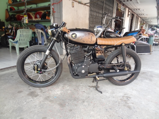 honda cb125  วางเครื่อง clubman 400