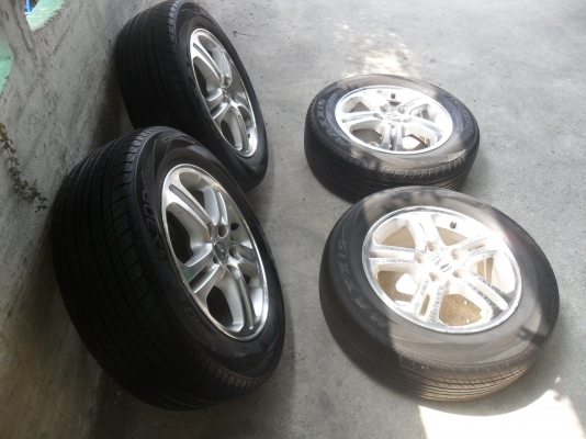 ล้อแม็ก 16นิ้ว 5รู114 ฮอนด้า พร้อมยาง สวยๆ 4 ล้อ ราคา 5500 บาท