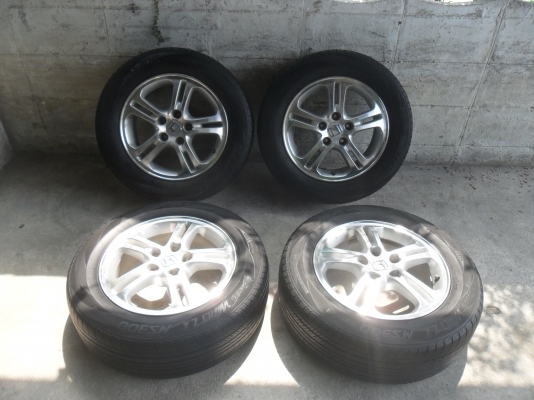 ล้อแม็ก 16นิ้ว 5รู114 ฮอนด้า พร้อมยาง สวยๆ 4 ล้อ ราคา 5500 บาท