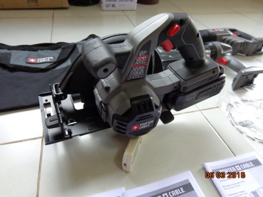 ชุดสุดคุ้ม porter cable สว่านไร้สาย เลื่อยวงเดือนไร้สาย ไฟฉาย เลื่อยชักไร้สาย
