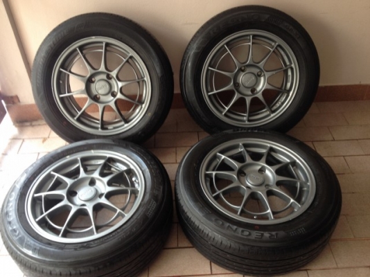 ล้อ ENKEI NT03 แท้ๆขอบ16กว้าง7นิ้วอ๊อฟ43 4รู114เก่าญี่ปุ่นสภาพสวยๆ