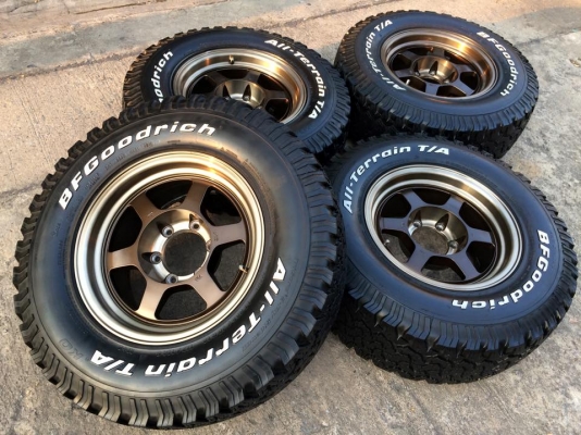 ยาง BF Goodrich All-terrain 265 70 r16 พร้อมแม็ก TE-37x สวย