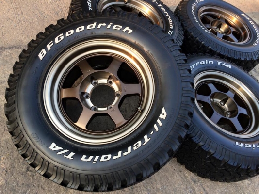 ยาง BF Goodrich All-terrain 265 70 r16 พร้อมแม็ก TE-37x สวย