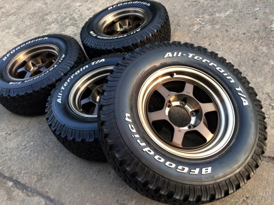 ยาง BF Goodrich All-terrain 265 70 r16 พร้อมแม็ก TE-37x สวย