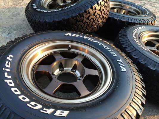 ยาง BF Goodrich All-terrain 265 70 r16 พร้อมแม็ก TE-37x สวย