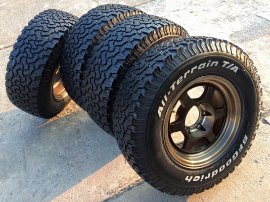 ยาง BF Goodrich All-terrain 265 70 r16 พร้อมแม็ก TE-37x สวย
