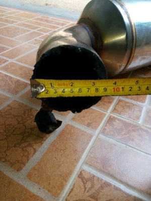 ขายท่อไอเสีย KSP ไส้ตรง 3.5 นิ้ว ปาก 4.5นิ้ว