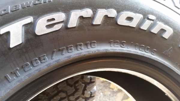 ขายยาง BF All Terrain 265/75R16