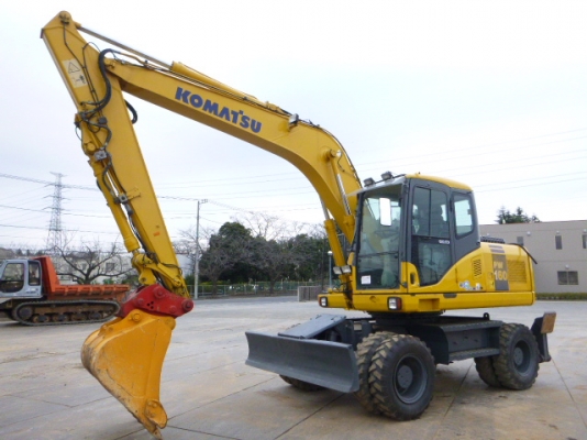 รถขุดล้อยาง PW160ES-7K 4695hrs 2004yr Tel : 098-858-5524 สามภพ ครับ