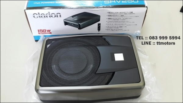 (NEW) Clarion 150W amplifier built-in 17cm thin subwoofer SRV250 (NEW) Clarion 150W amplifier built-in 17cm thin subwoofer SRV250