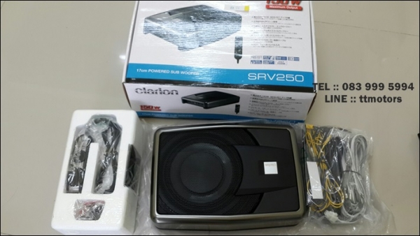 (NEW) Clarion 150W amplifier built-in 17cm thin subwoofer SRV250 (NEW) Clarion 150W amplifier built-in 17cm thin subwoofer SRV250