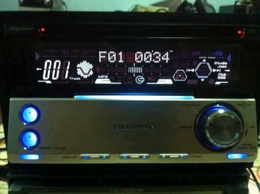 Pioneer FH-P077MSzz 24Bit MP3 MD CD MDสไลไฟ้า สีไฟ7สี มือ2 ญี่ปุ่น