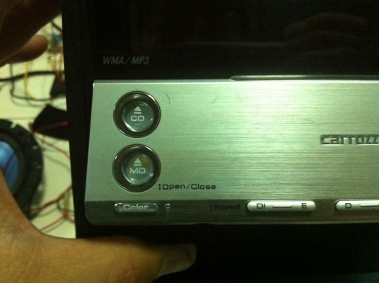 Pioneer FH-P077MSzz 24Bit MP3 MD CD MDสไลไฟ้า สีไฟ7สี มือ2 ญี่ปุ่น