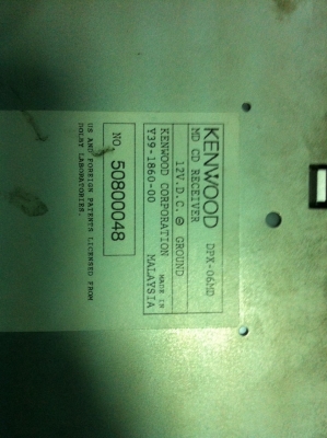 KENWOOD  DPX-06MD 24Bit MP3 MD CD กราฟฟิก มือ2 ญี่ปุ่น