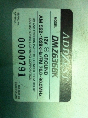 ADDZEST DMZ636BK MP3 CMD CD ไฟ7สี มือ2 ญี่ปุ่น ADDZEST DMZ636BK MP3 CMD CD ไฟ7สี มือ2 ญี่ปุ่น