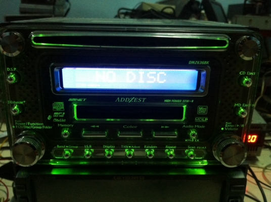 ADDZEST DMZ636BK MP3 CMD CD ไฟ7สี มือ2 ญี่ปุ่น