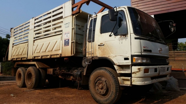 ขายสิบล้อ HINO FM3M 2 เพลาดรั้ม มีลำโพงลากลูก สภาพสวยพร้อมใช้งาน ยางดี 10 เส้น