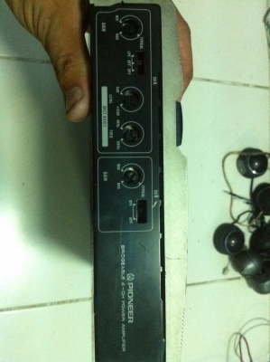Power AMP Pioneer GM-X404 4CH 80W Made in usa มือ2 ญี่ปุ่น