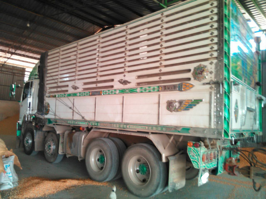 ขายรถบรรทุก 24 ล้อพ่วงแม่ลูกดัมพ์คอกเกษตร ISUZU DECA 360 แรงม้าปี 2555 ลูกพ่วง 3 คาน ราคา 2950000