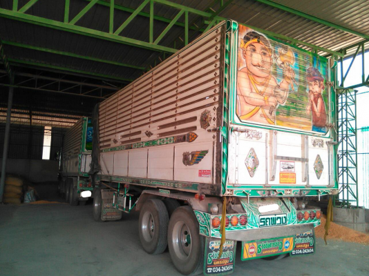 ขายรถบรรทุก 24 ล้อพ่วงแม่ลูกดัมพ์คอกเกษตร ISUZU DECA 360 แรงม้าปี 2555 ลูกพ่วง 3 คาน ราคา 2950000