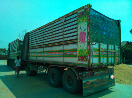 ขายรถบรรทุก 24 ล้อพ่วงแม่ลูกดัมพ์คอกเกษตร ISUZU DECA 360 แรงม้าปี 2554 ลูกพ่วง 3 คาน ราคา 2850000