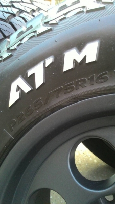 ขายล้อPIAA 16x8 พร้อมยาง A/T สวยๆ