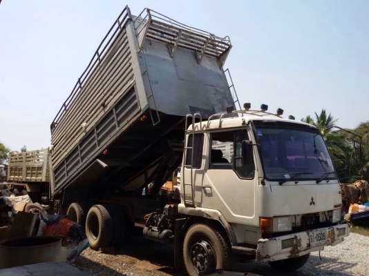 ขายรถบรรทุกสิบล้อดัมพ์ Mitsubishi FN215K เครื่อง 6D17-220 แรง 1 เพลา กระบะดัมพ์