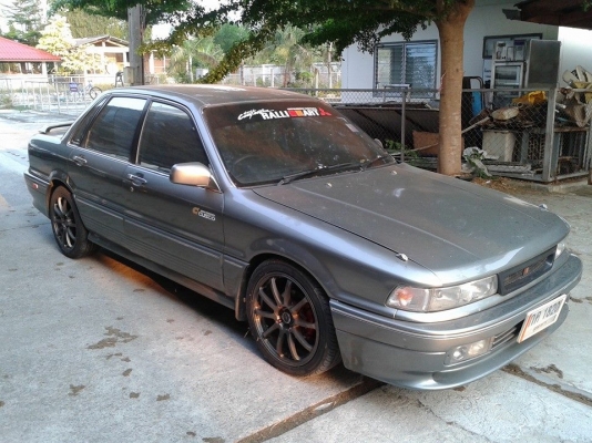 MITSUBISHI, GALANT 2.0 GTi โฉม ปี90-93 สีเขียว เกียร์ออโต้ ติดแก๊ส LPG