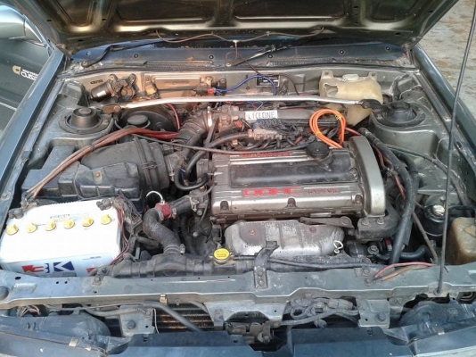 MITSUBISHI, GALANT 2.0 GTi โฉม ปี90-93 สีเขียว เกียร์ออโต้ ติดแก๊ส LPG