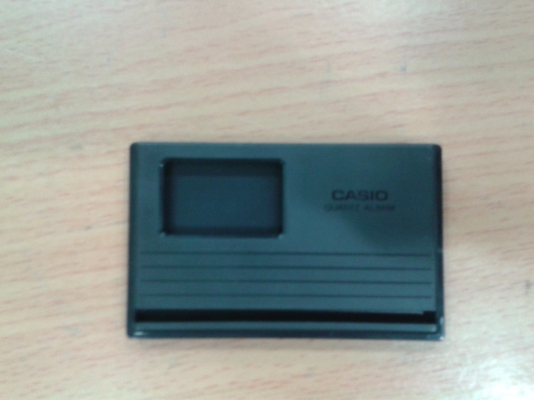 นาฬิกาแบบพกกา ขนาดเท่านามบัตร CASIO Japan แท้ นาฬิกาแบบพกกา ขนาดเท่านามบัตร CASIO Japan แท้