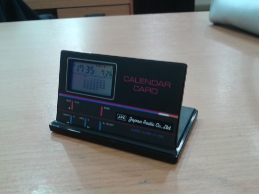 นาฬิกาแบบพกกา ขนาดเท่านามบัตร CASIO Japan แท้