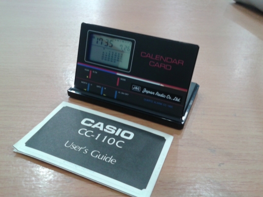 นาฬิกาแบบพกกา ขนาดเท่านามบัตร CASIO Japan แท้ นาฬิกาแบบพกกา ขนาดเท่านามบัตร CASIO Japan แท้