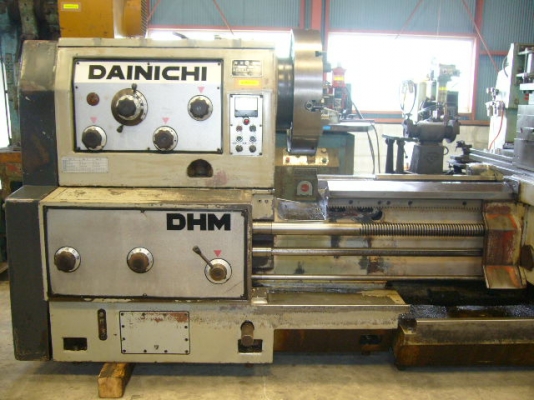 ขายเครื่องกลึงงานหนักDAINICHI Lathe DHM 880&phi;X2,500M/M Chuck: 600&phi; Year: 1971