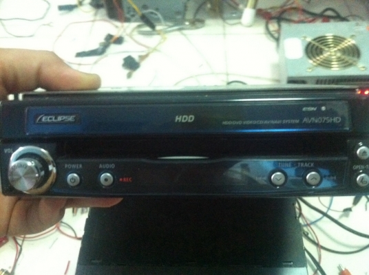 จอทัชสกรีน ECLIPSE AVN075HD DVDทุกโซน HDD MP3 CD CARD MS Duo 50W*4 กล้องถอย ปรีเอ้า2 Vedio 2 ปรับจอออก ปรับองศาจอ บันทึกCDลงฮาร์ดดิส มือ2 ญี่ปุ่น