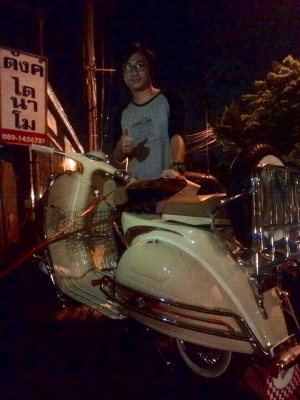 เอเซียเวสป้า---->>คุณอู๊ด อยุธยา มารับรถเวสป้า64ที่อู่เรียบร้อย07/03/2558 เอเซียเวสป้า---->>คุณอู๊ด อยุธยา มารับรถเวสป้า64ที่อู่เรียบร้อย07/03/2558