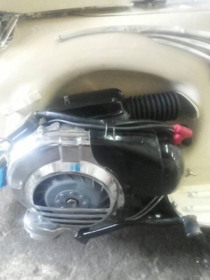 เอเซียเวสป้า---->>คุณอู๊ด อยุธยา มารับรถเวสป้า64ที่อู่เรียบร้อย07/03/2558